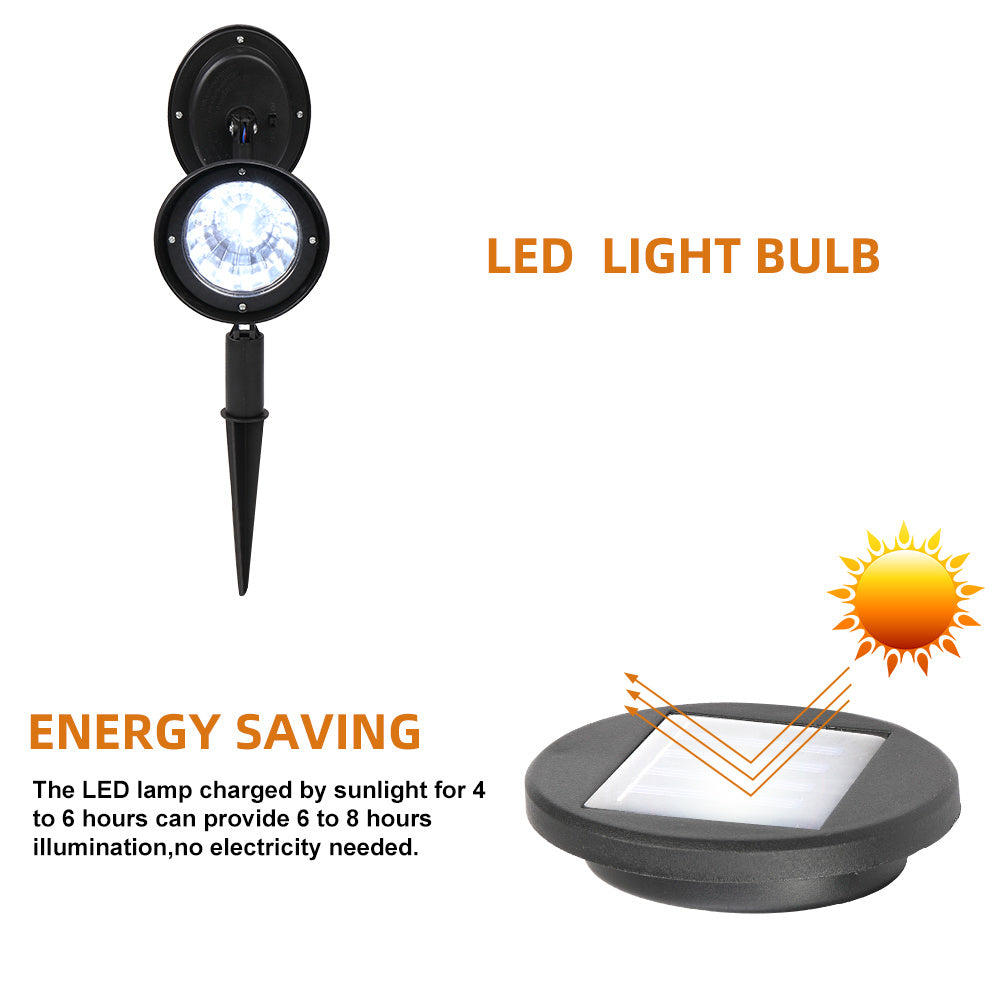 Solar Landscape Spotlight LED Lighting 2pcs