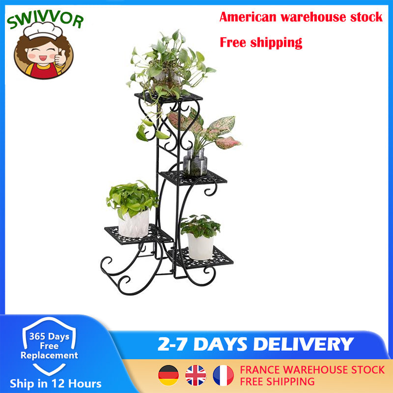 32 Inches High Iron Flower Stand