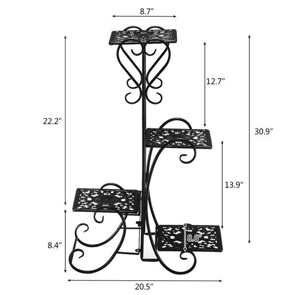 32 Inches High Iron Flower Stand